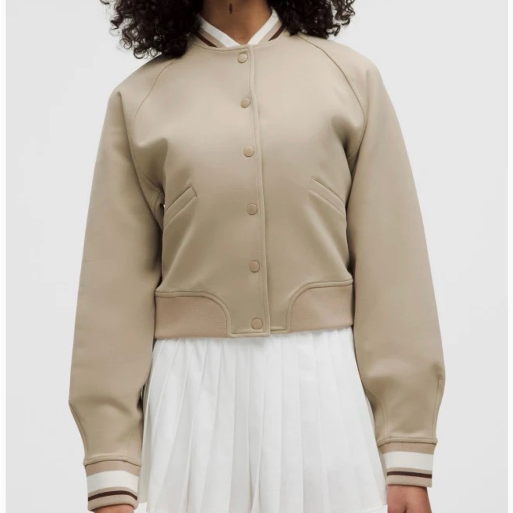 Lululemon Snap Front Collegiate Jacket size S